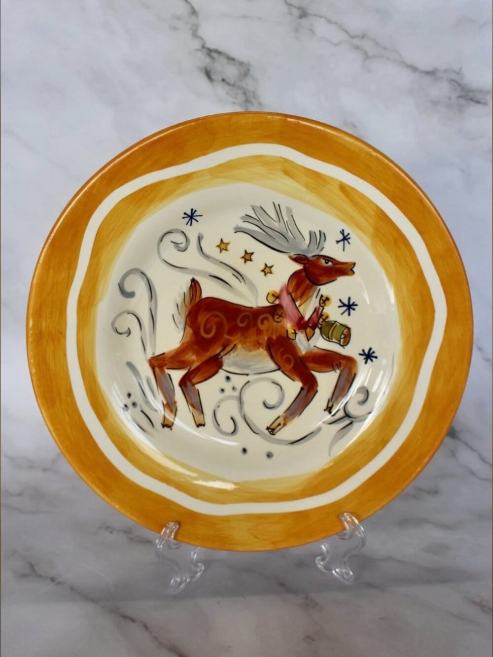 Vintage Tabletops Unlimited Reindeer Plate